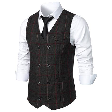 Wool Double G formal vest 